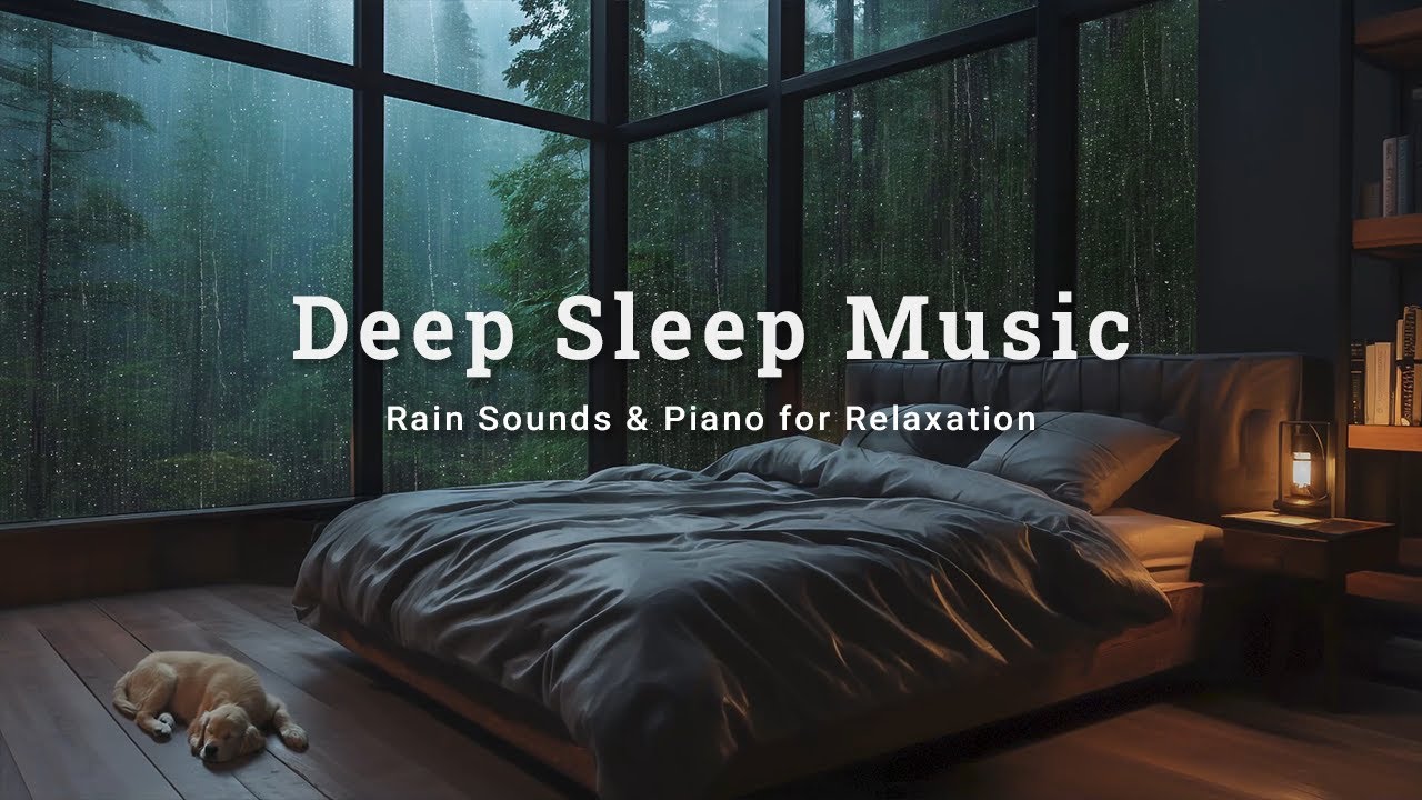 Relaxing Rain Sound with Gentle Piano – Relaxing Music for Sleep, Study, and Meditation