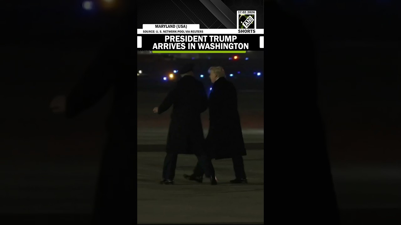 US President Donald Trump arrives in Washington after concluding Florida visit