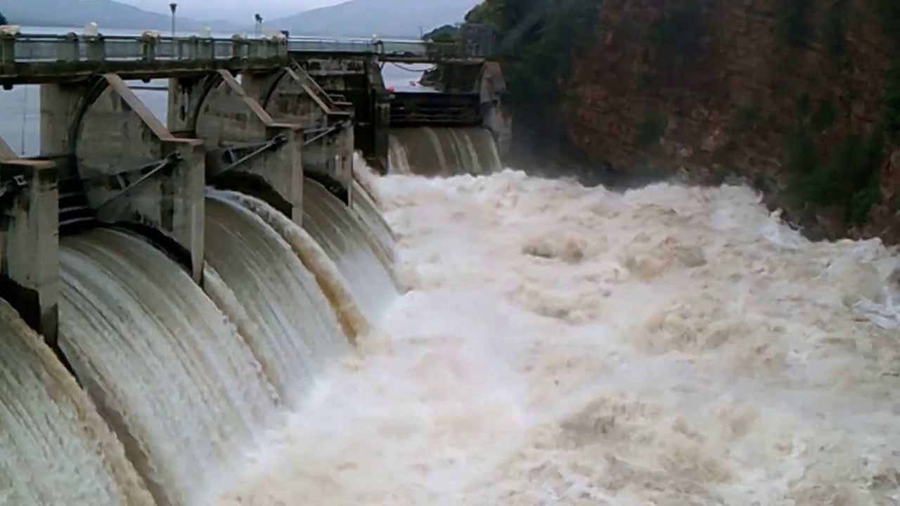 Hartbeespoort Dam Sluices Opened after Heavy Rains, 6 March 2014, South Africa