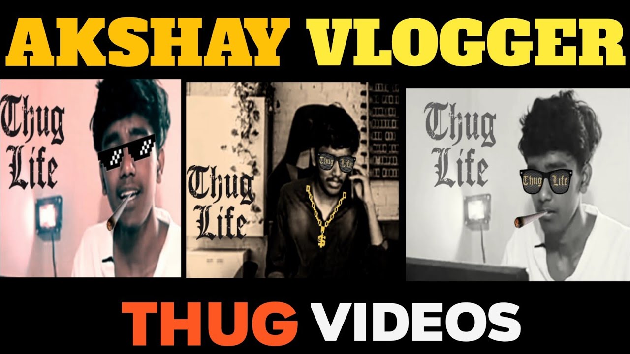 Akshay vlogger Thug Life /Akshay vlogger comedy Thug Life video /uvais Thug