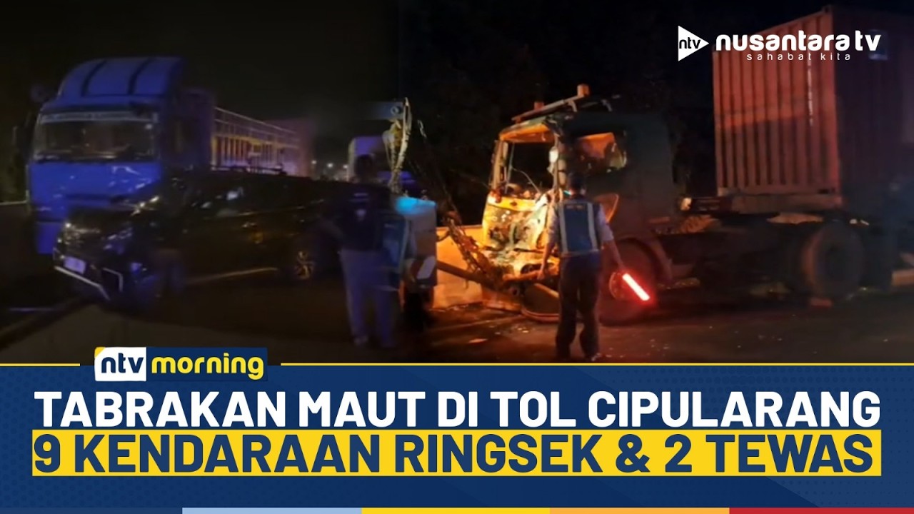 Tabrakan Beruntun di Tol Cipularang, 9 Kendaraan Ringsek & 2 Korban Tewas di TKP | NTV MORNING