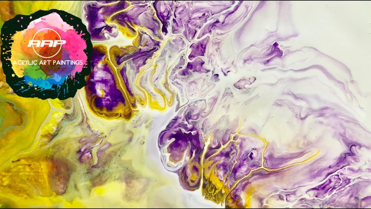 Dutch Pour con Secadora de Pelo No Silicona. Tutorial Arte Acrilico Pouring (226)