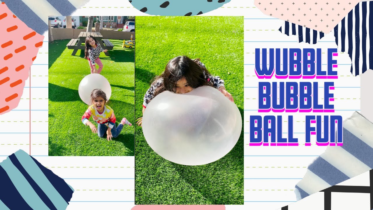 Tysha & Aisha play wubble bubble ball fun & 30 cartwheel challenge | kids collection videos