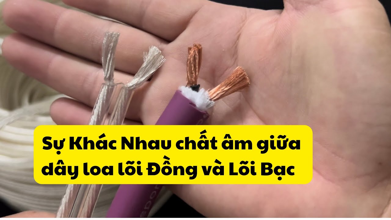 So Sánh chất âm của dây Loa Lõi đồng và Dây loa lõi bạc