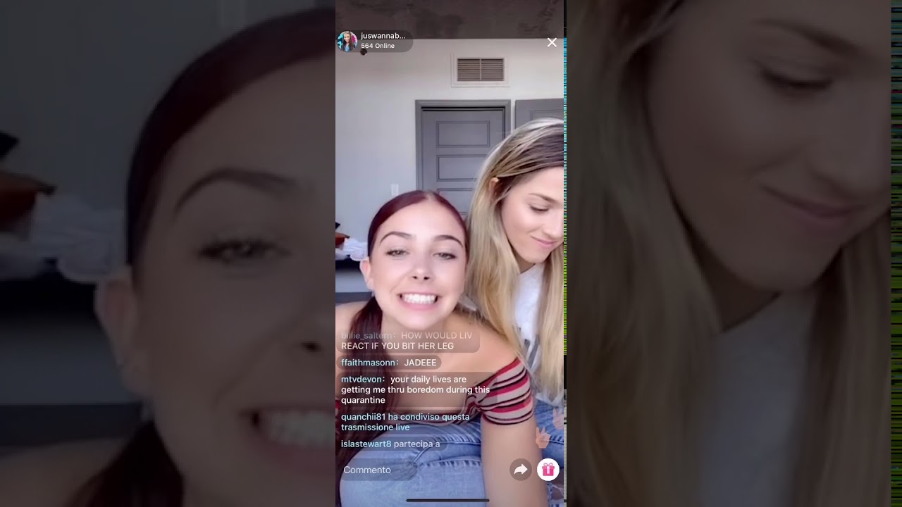 Olivia and Megan-LIVE on TikTok (part 1)