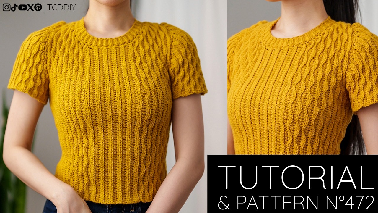 How to Crochet: Modern T Shirt | Pattern & Tutorial DIY