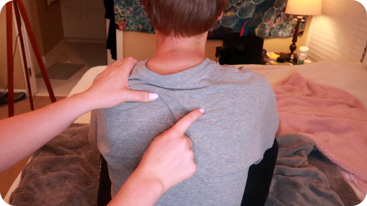 ASMR *Real Person* Back Scratch, Tracing, and Massage (Extremely relaxing lofi ASMR)