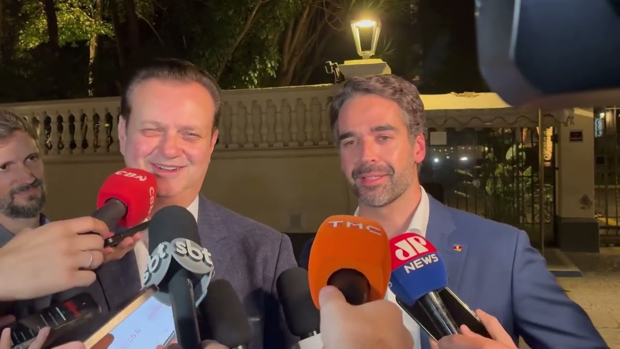 Kassab deixa governo Tarc&iacute;sio e d&aacute; coletiva com Eduardo Leite