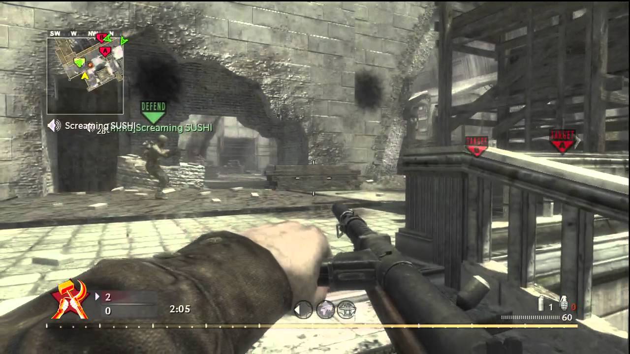 Call of Duty: World at War Dome Search and Destroy Gameplay