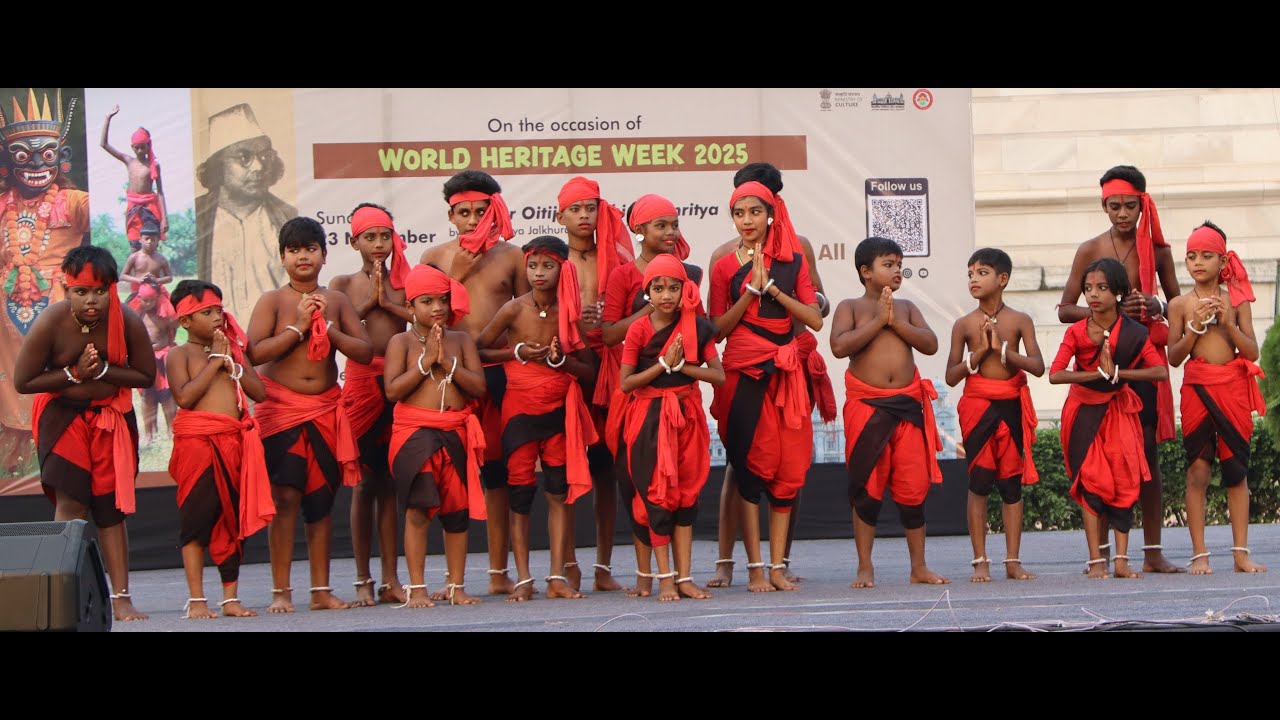 Bratachari Dhali Nritya at Victoria Memorial on the occasion of World Heritage Week on 23--11-25