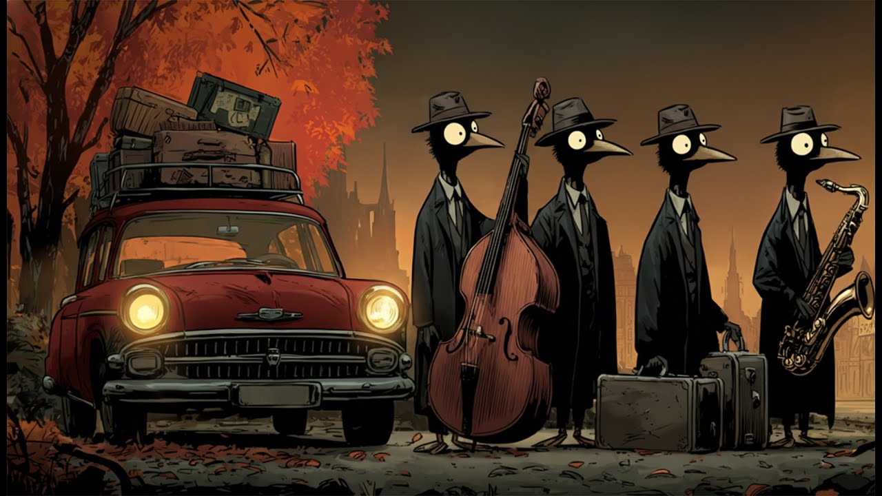 Penguins Drive Through the Autumn Leaves &ndash; Jazz for Productivity & Smooth Flow