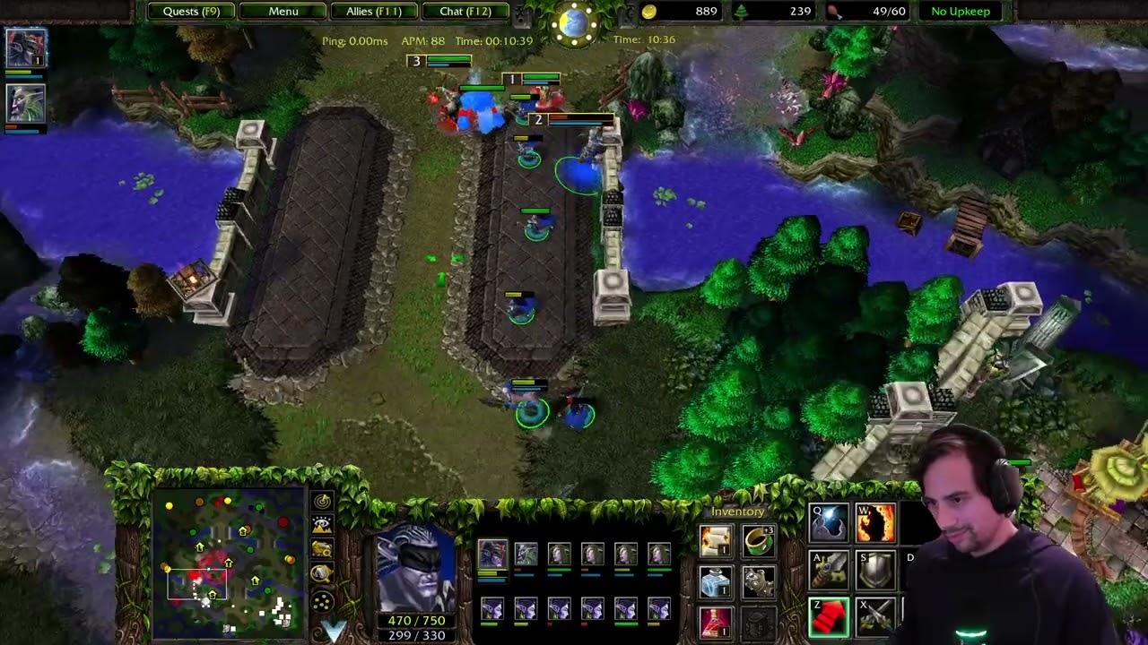 800 MMR Night Elf   Demon Hunter carries against Human with 2 bases