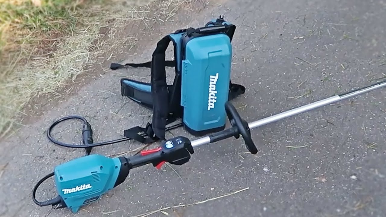 Makita Portable Backpack Power Supply with String Trimmer