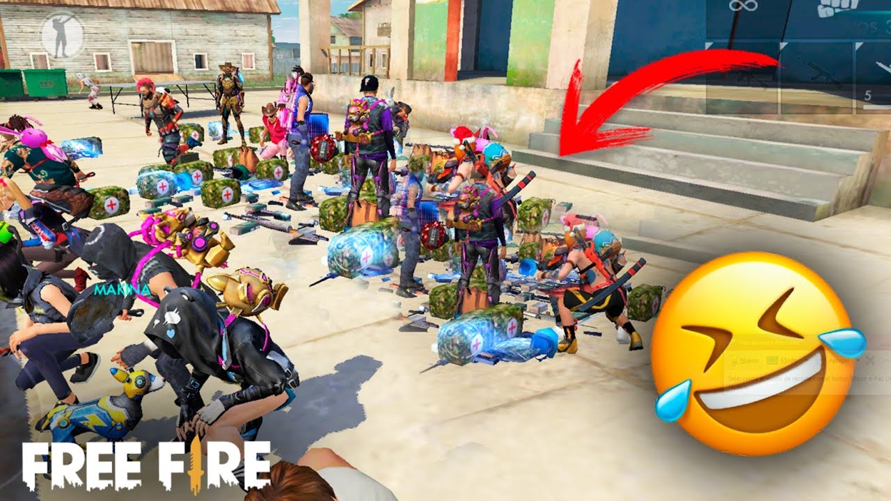 JUNTAMOS  TODO EL LOOT DE  BERMUDA 😂 *Termina epico* MOMENTOS GRACIOSOS FREE FIRE