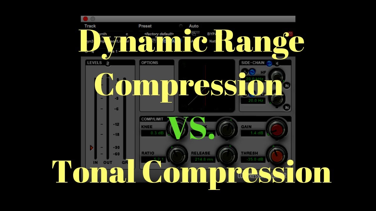 Dynamic Range Compression VS. Tonal Compression