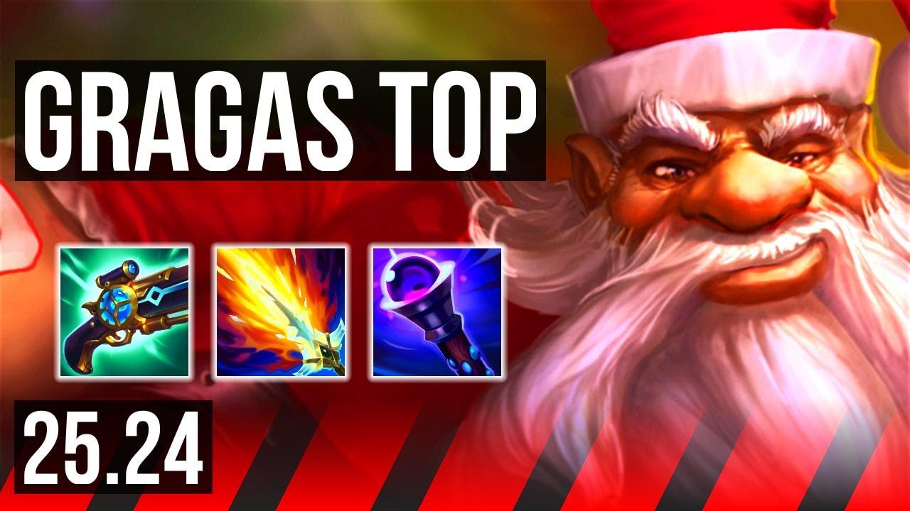 GRAGAS vs DARIUS (TOP) | Good KDA: 8/1/6 | KR Master | 25.24