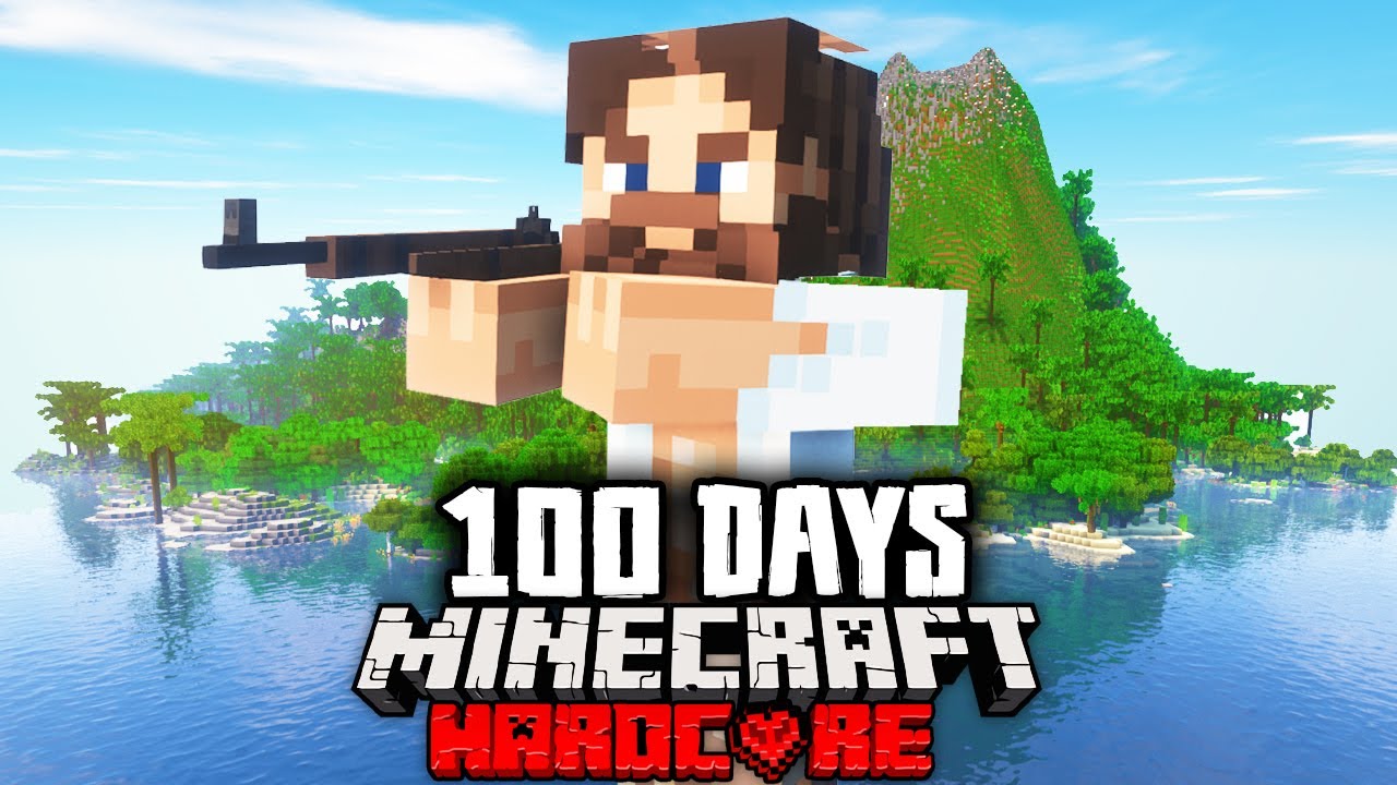 I Survived 100 Days on a Zombie Island in Hardcore Minecraft