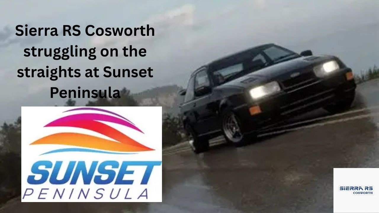 Sierra RS500 Cosworth loses the pack on the straights.
