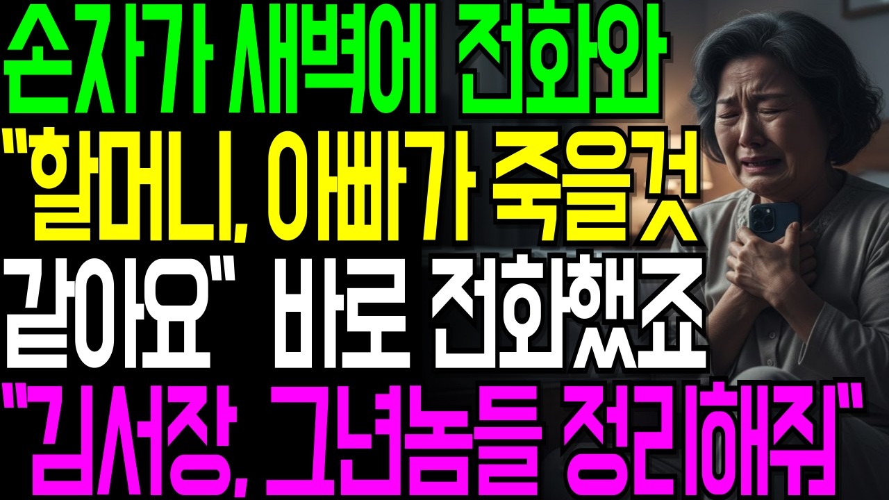 새벽 2시 11분, 손자의 전화 한 통이 모든 걸 바꿨다 | 실화 같은 가족 스릴러