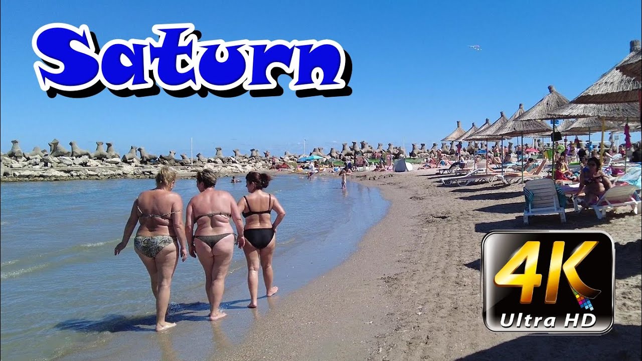 Plaja Saturn - Saturn beach,part1, Romania, 4K - August - travel video vlog calatorie tourism