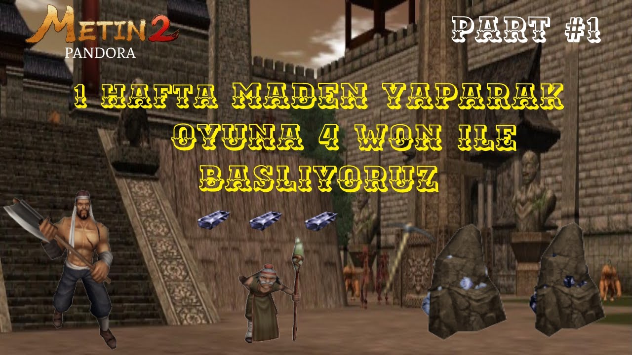 1 Hafta Madencilik İle Mükemmel Başlangıç, Pazarıma Ks Atmayın Ağlarım. Metin2 DE  Pandora Bölüm 1