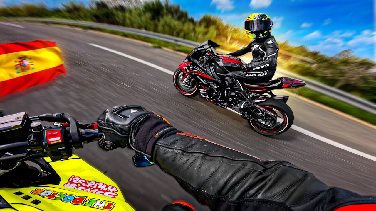 PAS LOIN DE LA CHUTE À DEUX !! 😰😡 (Espagne à moto)