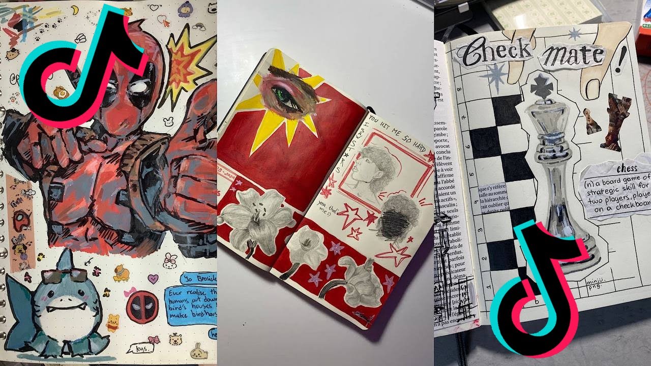 ART SKETCHBOOK 📖 TIKTOK compilation [NO OUTROS] | Read desc #119