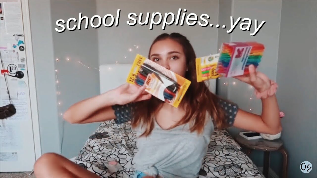 school supplies haul 2018