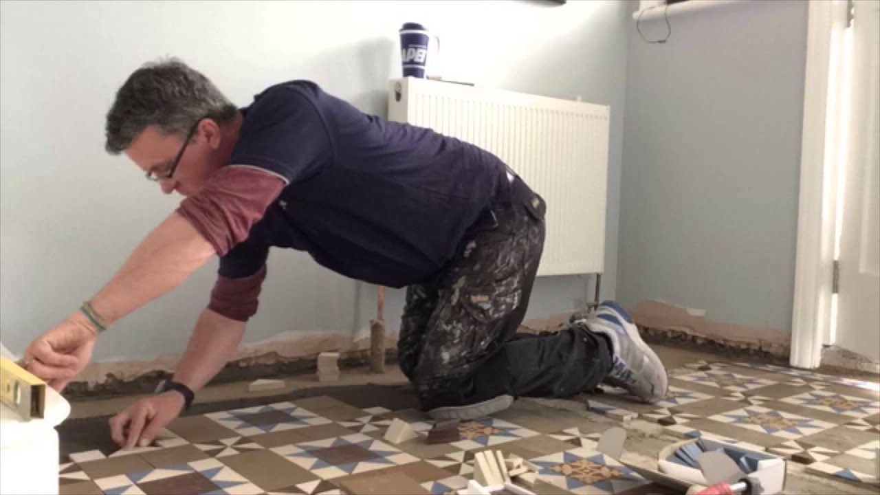 Victorian floor tile restoration by Paul Johnson