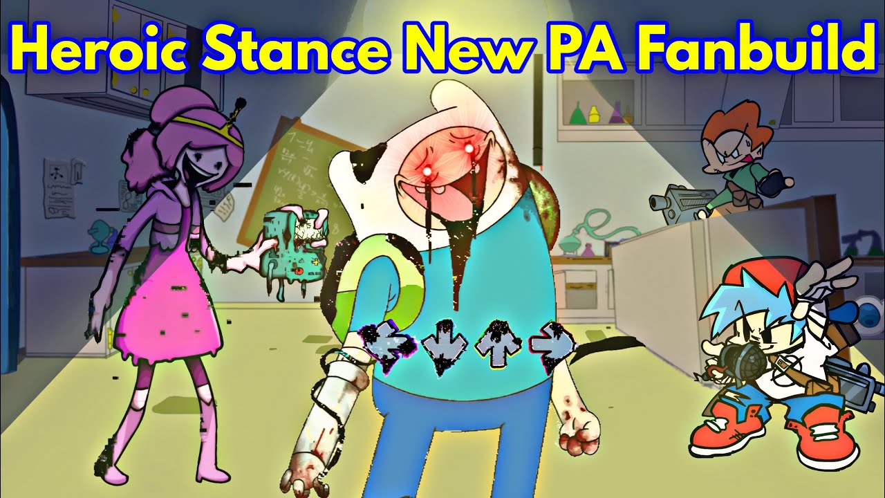 Friday Night Funkin' Vs New Pibby Apocalypse Heroic Stance FanBuild | Finn (FNF/Mod/Pibby  Cutscene)