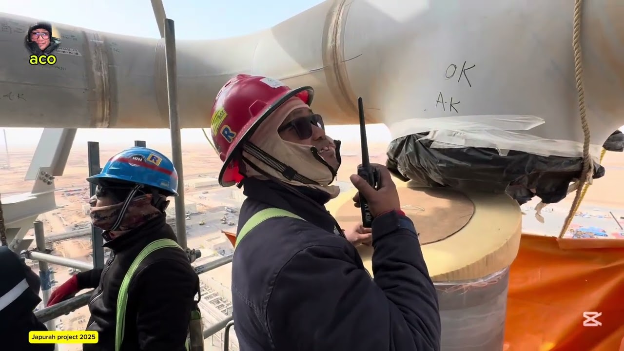 ERECTION OF PIPE SPOOL AT COLUMN VESSEL STRACTURE 9 | japurah samsung project