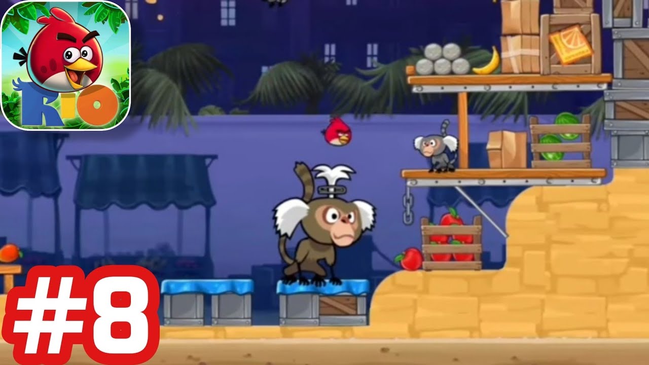Angry Birds Rio - Gameplay Walkthrough - Part 8 Market Mayhem (Level 1 - 30) iOS/Android