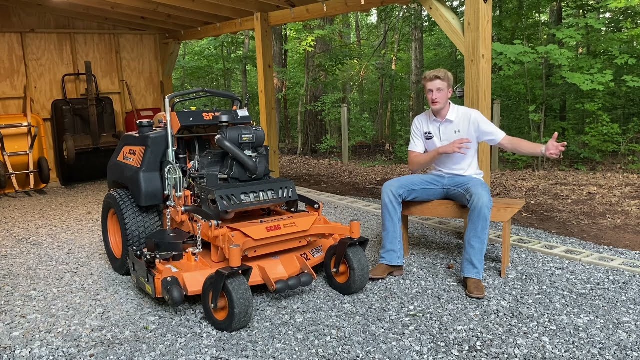 SCAG VRIDE 2 REVIEW! Vanguard 37 HP w/52 deck!