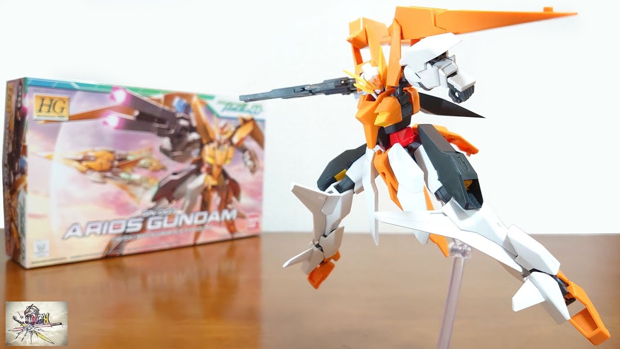 （飛行形態へ完全変形！GNビームシールドを展開！）HG 1/144 アリオスガンダム　レビュー