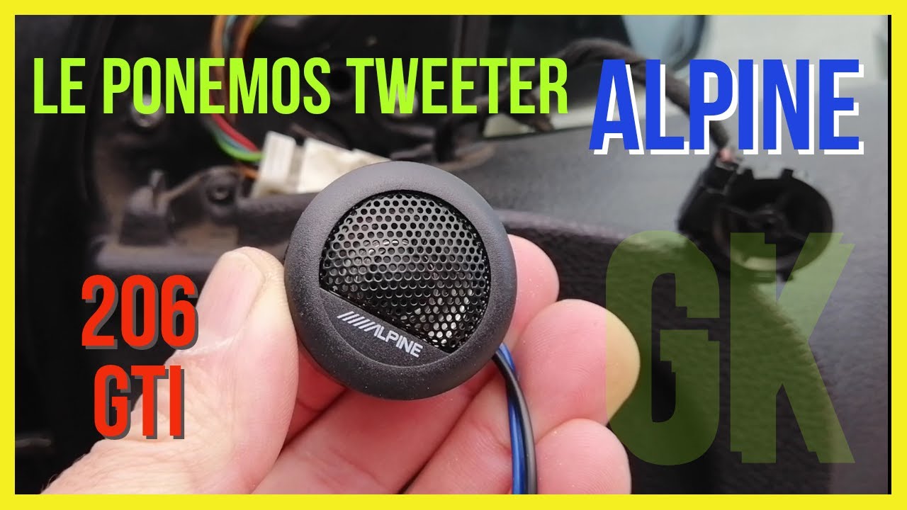 Cambio de tweeters al Peugeot 206 GTI (altavoces agudos)