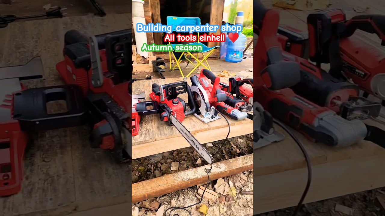 build a carpenter shop : tools mostly einhell 
