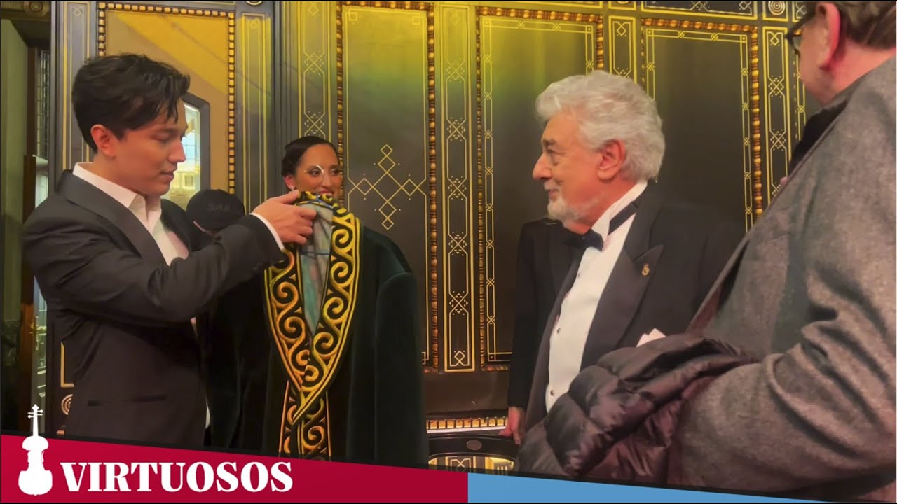 Dimash's gift to Maestro Domingo