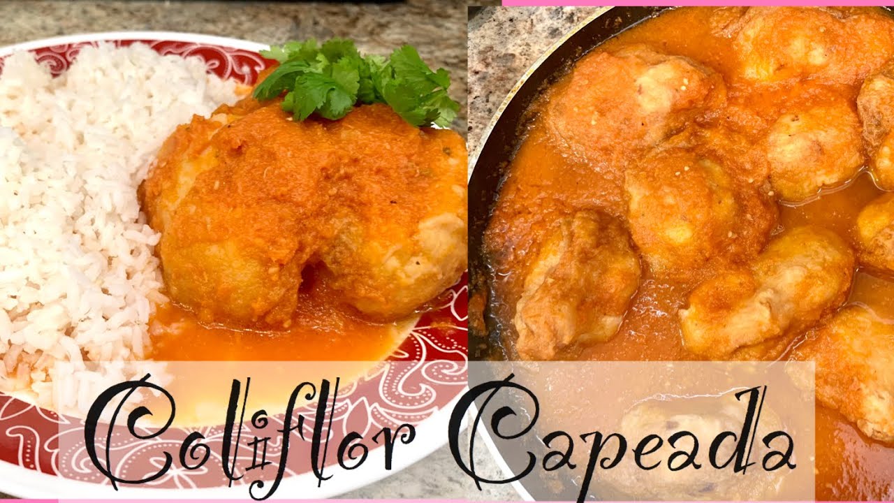 COMO HACER COLIFLOR CAPEADA en salsa roja