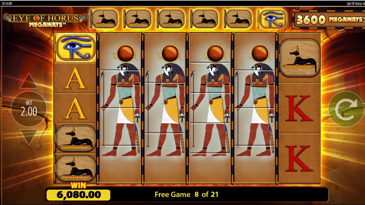 Eye Of Horus Megaways - Biggest win Over 3000 x