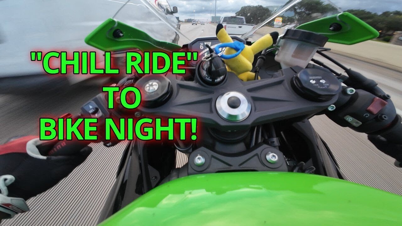 HIGHWAY RIPPIN TO BIKE NIGHT | Ninja ZX6R, GSXR 600