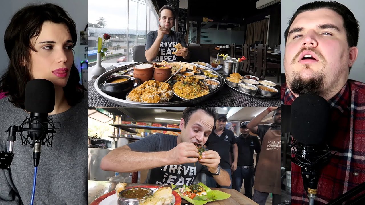 INDIA!!!! - Enter CURRY HEAVEN - Mumbai's BIGGEST Thali - BEST Indian Street Food in Mumbai Reaction