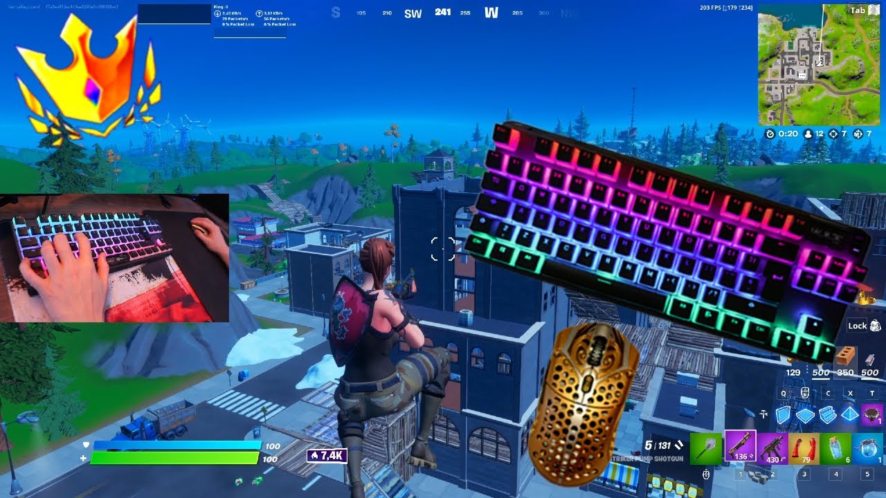Steelseries Apex Pro ASMR Chill🤩Arena Gameplay Keyboard Fortnite 390 FPS Smooth 4K