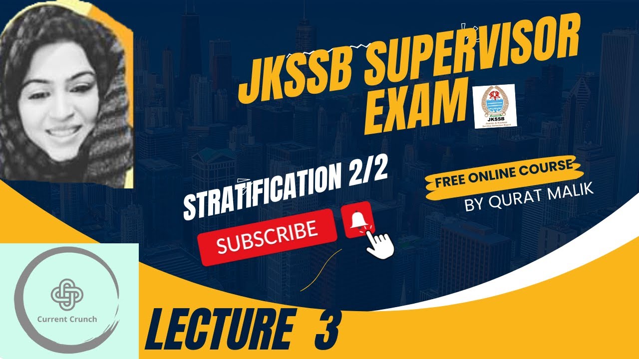 Lecture 3 ~What is Social Stratification~Supervisor Post~Social Welfare Department.