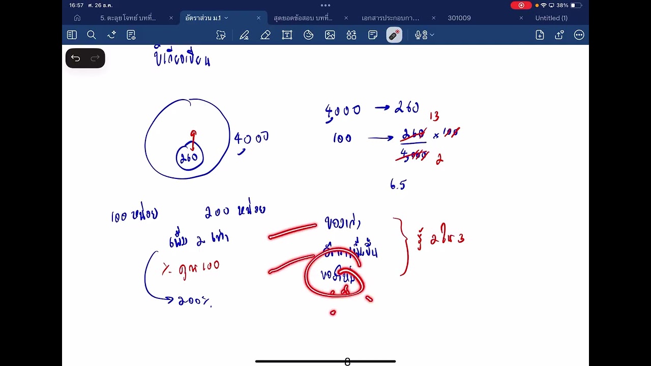 อัตราส่วนเบื้องต้น 2 (จบ)