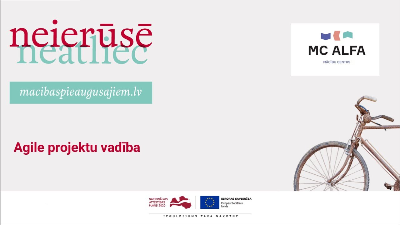 Informatīvs seminārs 10.06. - Agile projektu vadība, MC ALFA