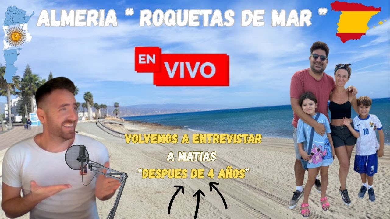 🔴EN VIVO desde Almeria ( Roquetas de Mar ) 🇪🇸 #emigrar #espa&ntilde;a #Almeria #podcast #directo