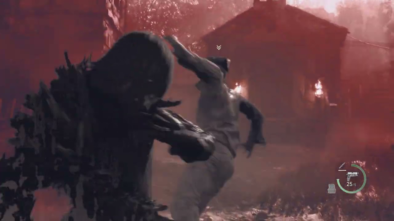 Resident Evil 4 Remake traje e filtro de Leon Vilâo