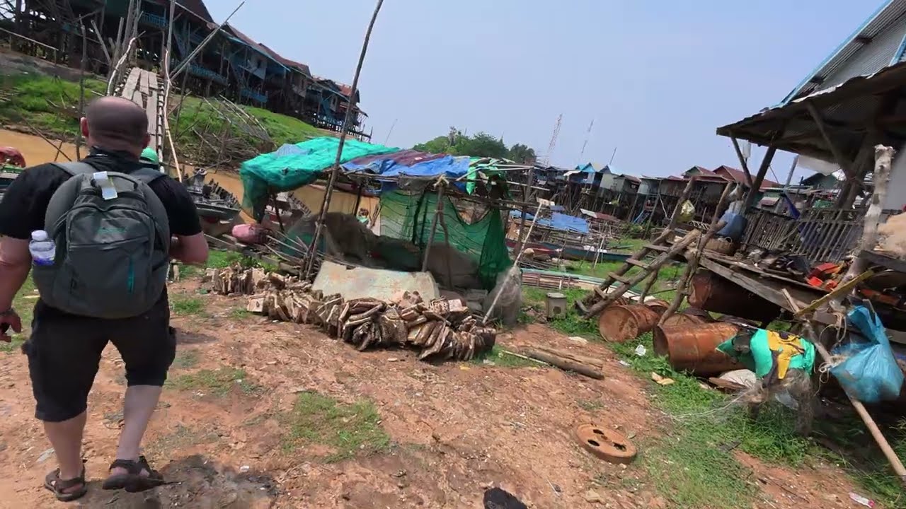Vietnam and Cambodia April 2025 EP 4 - Tonle Sap lake, Siem Reap tour and insect tasting