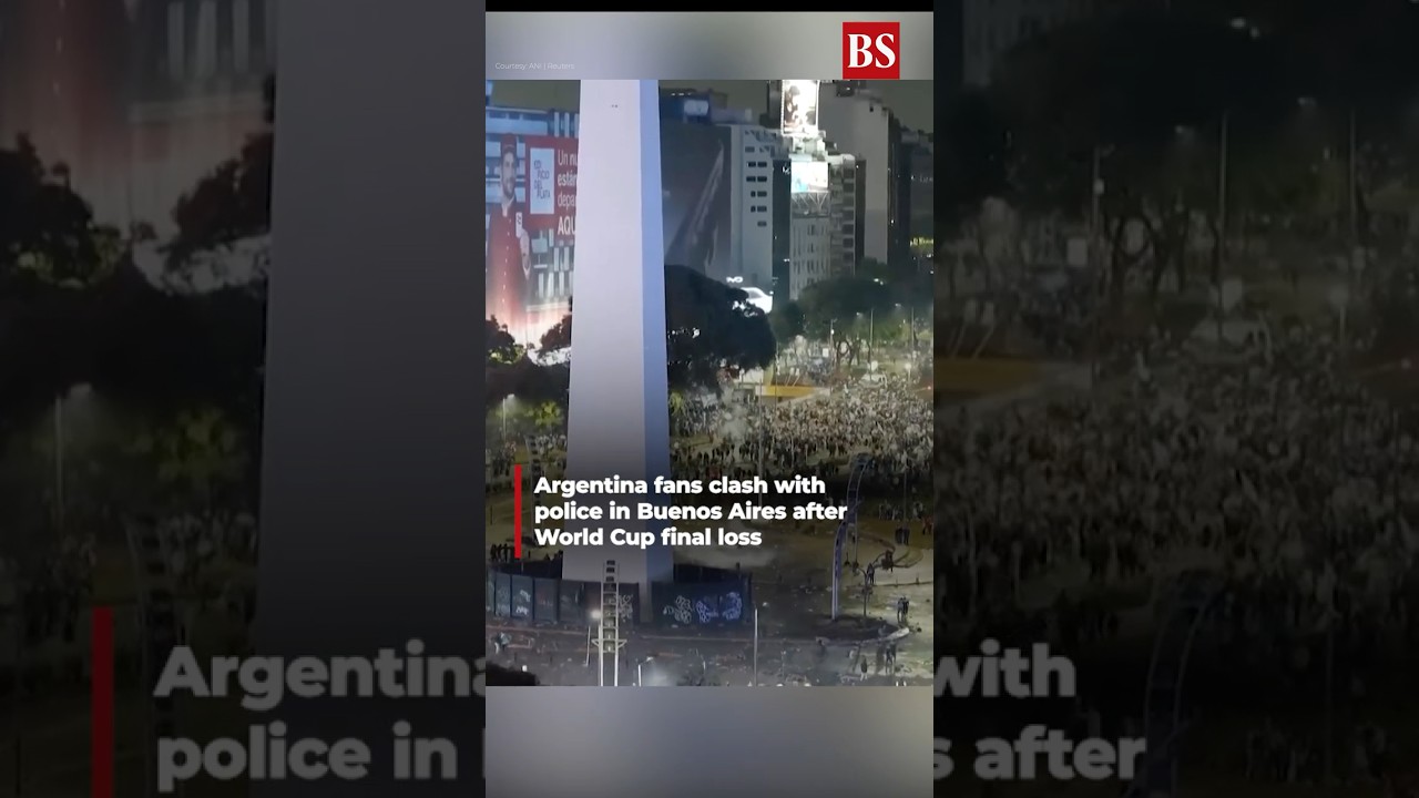 Video | Argentina fans clash with police in Buenos Aires after FIFA World Cup final loss
