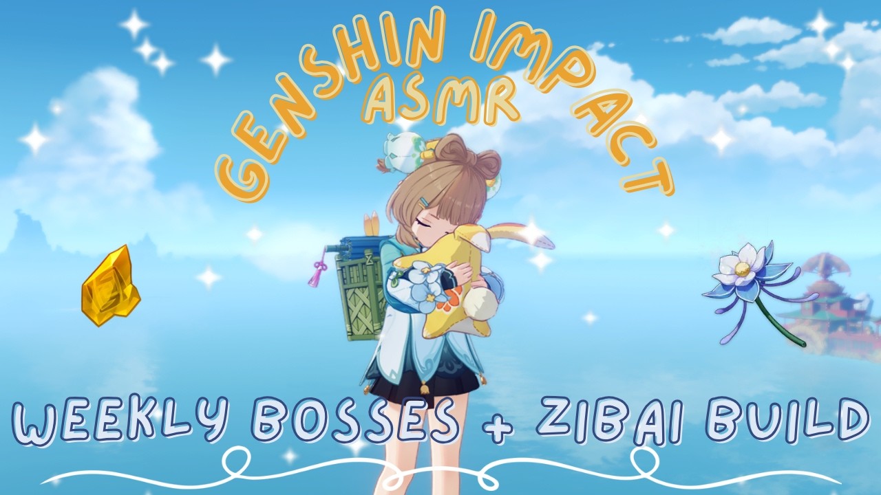 ASMR | doing weeklies .˚☆ working on zibai build ₊˚🏇 genshin impact